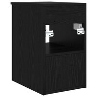 Badkamerkast Tussenin Zwart eiken 30 x 41 x 50 cm Bewerkt hout 6