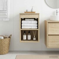 Badkamerkast Tussenin Sonoma Eiken 30 x 41 x 50 cm Bewerkt hout 4