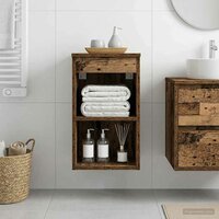 Badkamerkast Tussenin Oud hout 30 x 41 x 50 cm Bewerkt hout 4