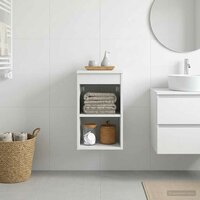 Badkamerkast Tussenin Wit 30 x 44,5 x 50 cm Bewerkt hout 4