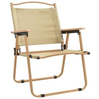 Campingstoelen 2 st 54x55x78 cm oxford stof beige 3