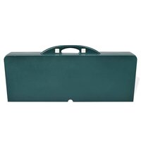 Campingset inklapbaar lichtgewicht 120x60 cm aluminium groen 5