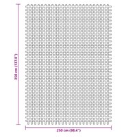 Tenttapijt 3,5x2,5 m antracietkleurig 7