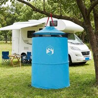 Pop-up Toilet Tent met Hangende Touw Blauw 97 x 126 cm 3