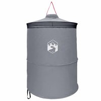 Pop-up Toilet Tent met Hangende Touw Grijs en Oranje 2