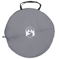 Pop-up Toilet Tent met Hangende Touw Grijs en Oranje 5