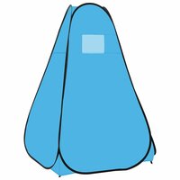 Douchetent pop-up blauw 4