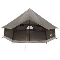 Tipi Tent Bruin Grijs 600 x 600 x 350 cm Polyester en staal 4