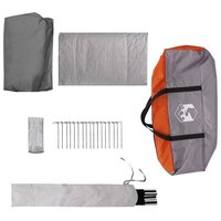 Tunneltent Grijs en Oranje 361 x 235 x 147 cm 8