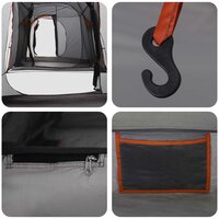 Tunneltent Grijs en Oranje 520 x 260 x 175 cm 9