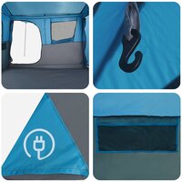 Tunneltent Blauw 475 x 220 x 192 cm 9