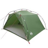 Tunneltent Groen 4-persoons 185T Polyester met PU Coating 2