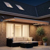 Elektrisch Uittrekbaar Zonnescherm Zand 3