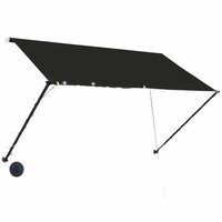 Luifel uittrekbaar met LED 250x150 cm antraciet 3