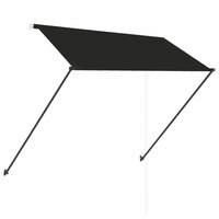 Luifel uittrekbaar met LED 250x150 cm antraciet 4