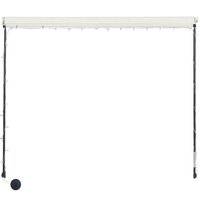 Luifel uittrekbaar met LED 300x150 cm cr&amp;egrave;me 5