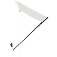 Luifel uittrekbaar met LED 350x150 cm cr&amp;egrave;me 6