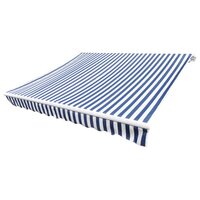 Vervangingsdoek voor luifel 3x2,5 m polyester blauw en wit 2