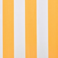 Vervangingsdoek voor luifel 3x2,5 m polyester geel en wit 3