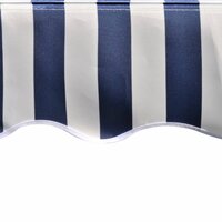 Vervangingsdoek voor luifel 3,5x2,5 m polyester blauw en wit 4
