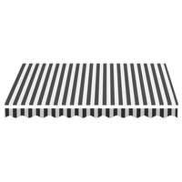 Vervangingsdoek voor luifel 3x2,5 m polyester antracietkleurig en wit 4