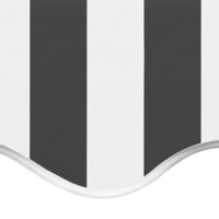 Vervangingsdoek voor luifel 3x2,5 m polyester antracietkleurig en wit 5