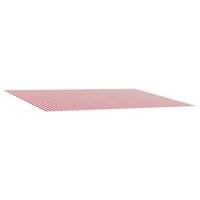 Vervangingsdoek voor zonnescherm Rood en Wit 250 x 200 cm 2