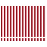 Vervangingsdoek voor zonnescherm Rood en Wit 2,5 x 2 m 5