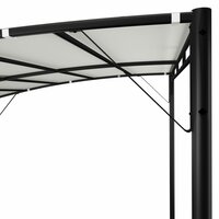 Zonneluifel 3x3x2,55 m cr&amp;egrave;mekleurig 5