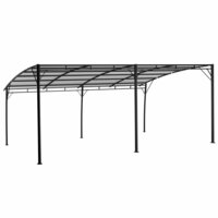 Zonneluifel 6x3x2,55 m cr&amp;egrave;mekleurig 4