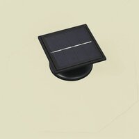 Wandparasol met LED&amp;apos;s 300 cm zandkleurig 6