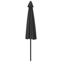 Balkonparasol half met aluminium paal 300x155 cm antraciet 5