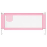 Bedhekje peuter 190x25 cm stof roze 3