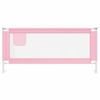 Bedhekje peuter 200x25 cm stof roze 3