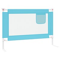 Bedhekje peuter 90x25 cm stof blauw 5