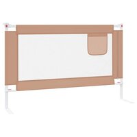 Bedhekje peuter 120x25 cm stof taupe 5