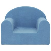 Kinderbank zacht pluche blauw 3
