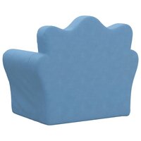 Kinderbank zacht pluche blauw 5