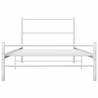 Bedframe metaal wit 90x200 cm 3