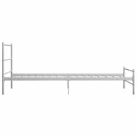 Bedframe metaal wit 90x200 cm 4