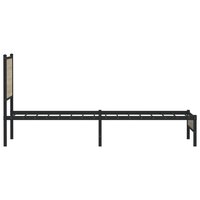 Bedframe zonder matras metaal sonoma eikenkleurig 90x190 cm 6