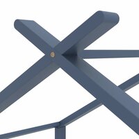 Kinderbedframe massief grenenhout grijs 80x160 cm 5