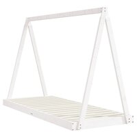 Kinderbedframe 80x200 cm massief grenenhout wit 6