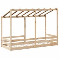 Kinderbed met bedhuis 75x190 cm massief grenenhout 6