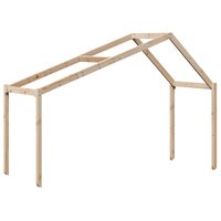 Hoogslaper met bedhuis massief grenenhout 80x200 cm 6