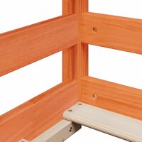 Hoogslaper met dak massief grenenhout wasbruin 75x190 cm 9