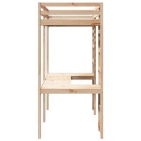 Hoogslaper bedframe Naturel 75 x 190 cm Massief grenenhout 6