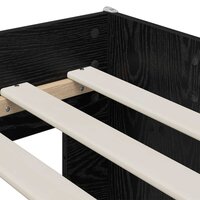 Kinder Hoogslaper Zwart eiken 80 x 200 cm Bewerkt hout 7