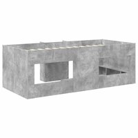 Kinder Hoogslaper Betongrijs 80 x 200 cm Bewerkt hout 6