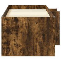 Kinder Hoogslaper Gerookt eiken 80 x 200 cm Bewerkt hout 5
